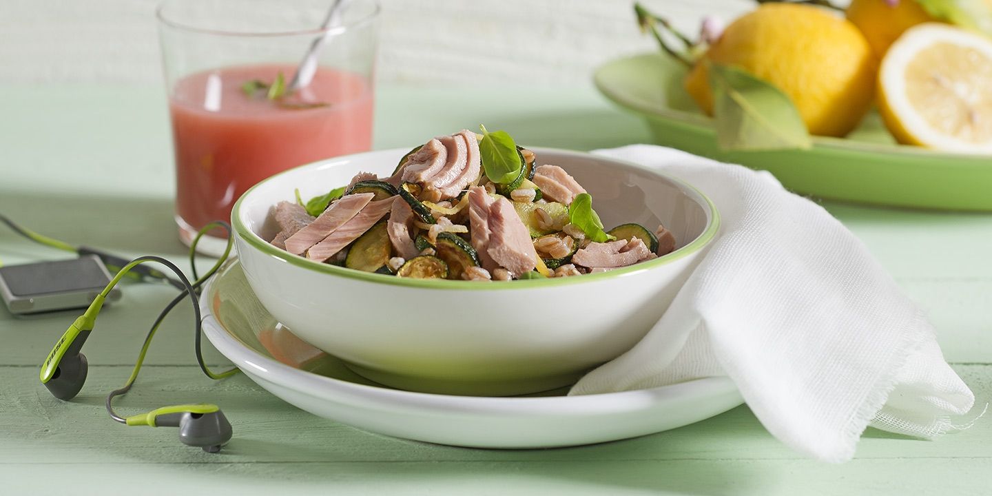 Farro integrale con tonno