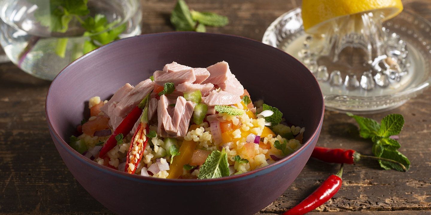 Insalata di bulgur e tonno