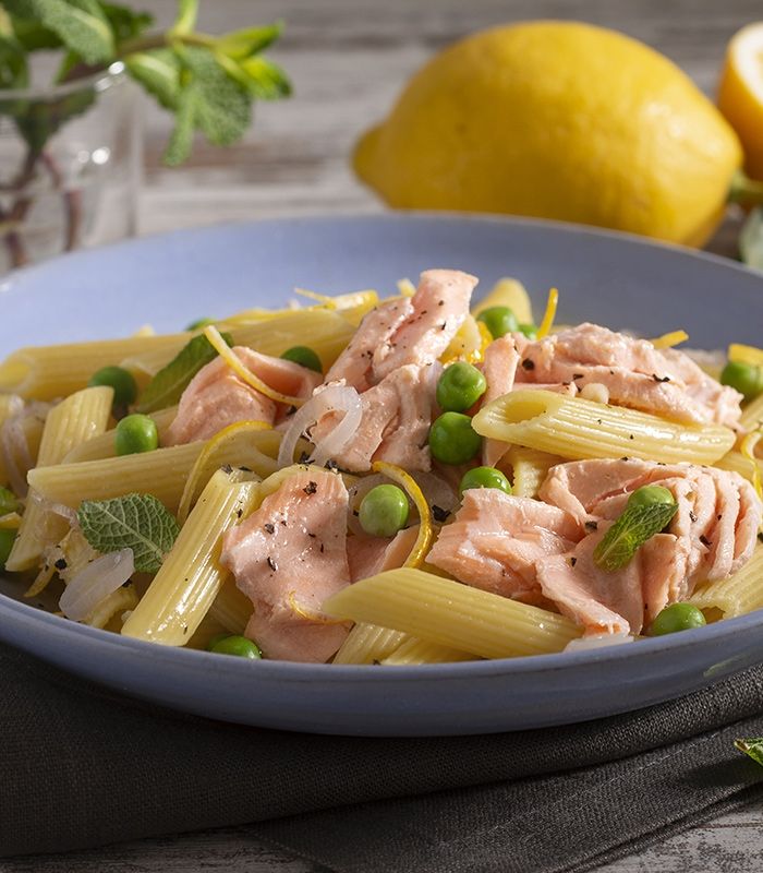 Penne con Salmone