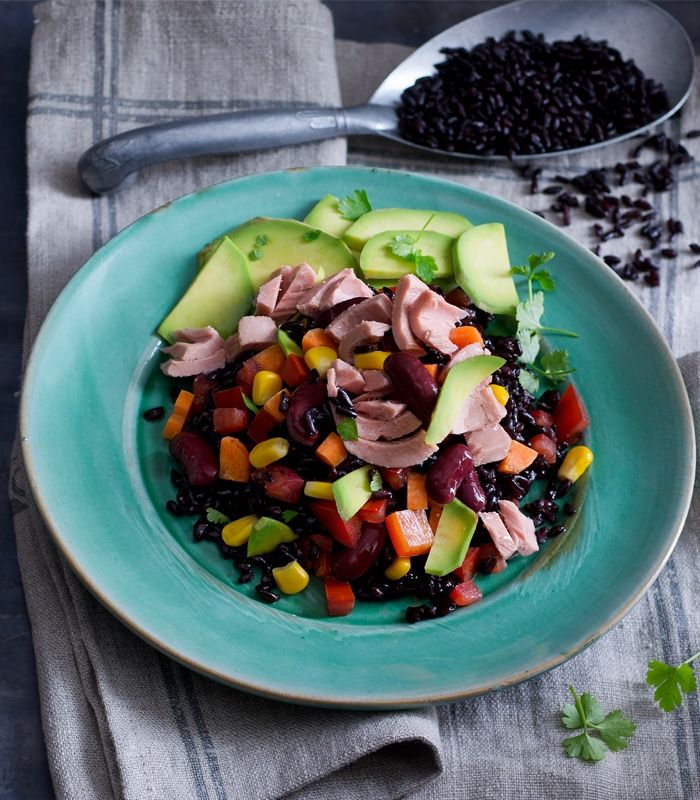Riso venere con avocado con Insalatissime Messicana