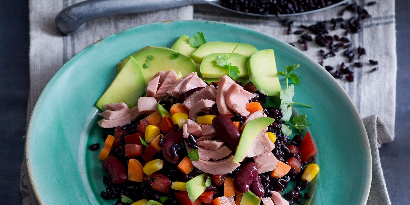 Riso venere con avocado con Insalatissime Messicana