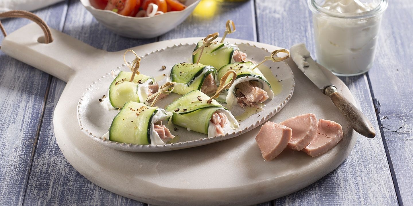 Roll di cetrioli e tonno